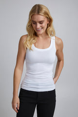 Fransa Zulu Vest Top - White