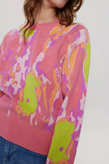 Numph Popsy Pullover - Roseate Spoonbill