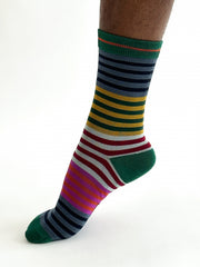Reid Stripe Bamboo Socks