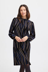 Fransa Nuna Jersey Dress - Princess Blue Mix
