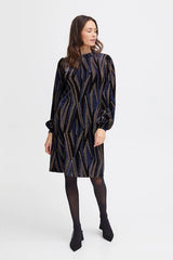 Fransa Nuna Jersey Dress - Princess Blue Mix