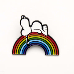 Magpie Gifts - Peanuts Good Vibes Enamel Pin - Rainbow
