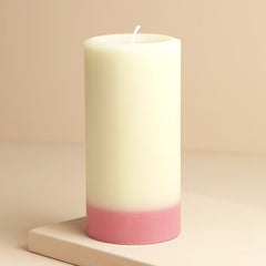 The Recycled Candle Company - Pink Jasmine & Pear Pillar Candle