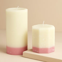 The Recycled Candle Company - Pink Jasmine & Pear Pillar Candle