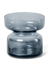 Aery Glass Tea Light Holder - Sapphire