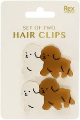 Hair Clips - Puppies - Set of 2