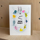 Petra Bathtub New Baby Card