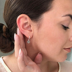 Lisa Angel- Tiny Shooting Disc Star Hoop Earrings- Various Colours