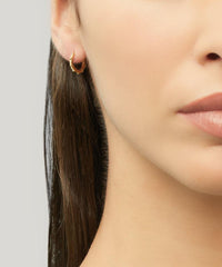 Estella Bartlett Granulated Huggy Earrings Gold Plated