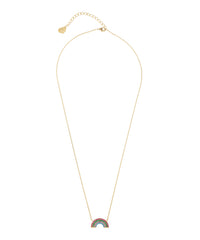 Estella Bartlett Full Rainbow- Gold Plated Necklace