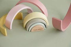 The Little Dutch - Rainbow Wooden Stacker Pink