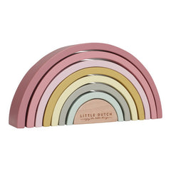 The Little Dutch - Rainbow Wooden Stacker Pink