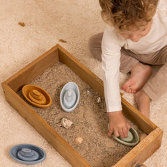The Little Dutch - Stackable Bath Boats Blue