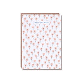 Tiny Floral Baby Mini Card - 1973