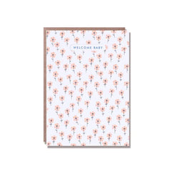 Tiny Floral Baby Mini Card - 1973