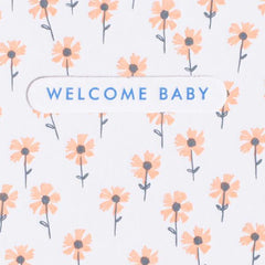 Tiny Floral Baby Mini Card - 1973