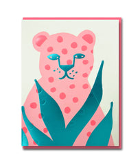 Joyful Pink Leopard Card - 1973