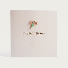 Redback Cards Boom Pin Badge Card