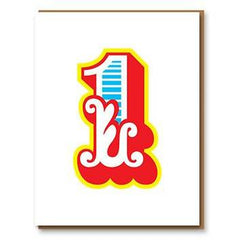 Age 1 Birthday Card - by 1973