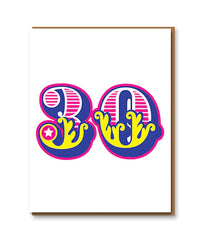 Age 30 Birthday Card - 1973