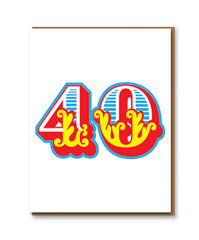 Age 40 Birthday Card - 1973