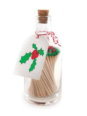 Archivist Luxury Glass Bottle Matches - Holly