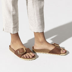 Birkenstock Madrid Big Buckle Narrow Fit Sandals - Cognac