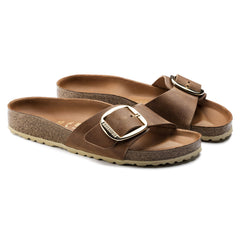 Birkenstock Madrid Big Buckle Narrow Fit Sandals - Cognac