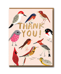 Feathered Friends Thank You Card - 1973