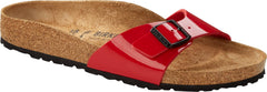 Birkenstock Madrid Patent Sandals Narrow Fit - Cherry