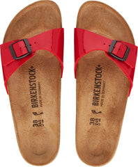Birkenstock Madrid Patent Sandals Narrow Fit - Cherry