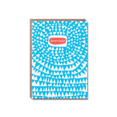 Happy B-Day Flags Card - 1973