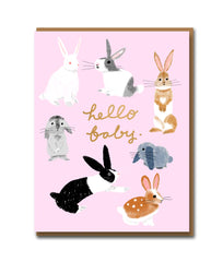 Usagi Three Baby Card - 1973