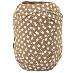 Bio-degradable Cotton Ribbon Egg - ECO Nature Pack Stars - Brown