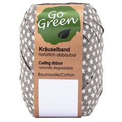 Bio-degradable Cotton Ribbon Egg - ECO Nature Pack Stars - Slate