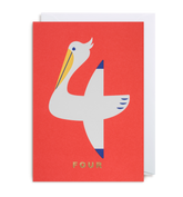 Number Four Pelican Card - Lagom Design