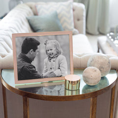 Addison Ross Luxury Pale Pink Enamel & Silver Frame
