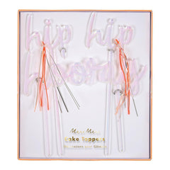 Meri Meri Hip Hip Hooray Cake Topper