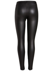 Pieces Shiny Leggings - Black