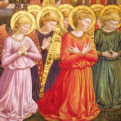 Museums and Galleries - Adoring Angels - Christmas Card 8 Pack