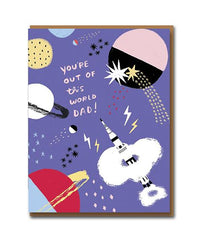 Cosmic Dad Card - 1973