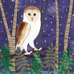 Museums and Galleries - Winter Owl - Xmas Card 8 Pack