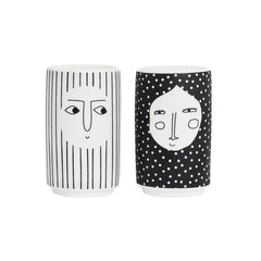 OYOY Salt & Pepper People Set - White / Black
