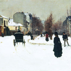 Museums and Galleries - Winter Snowfall - Xmas Card 20 Pack