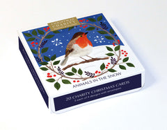 Museums and Galleries - Animals In The Snow - Xmas Card 20 Pack