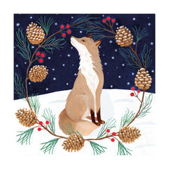 Museums and Galleries - Animals In The Snow - Xmas Card 20 Pack