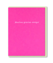 Muchos Gracias Card - 1973