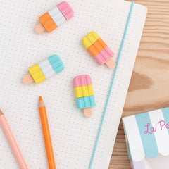 Rex London Scented La Petite Glacier Erasers - Set Of 4