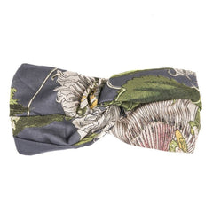 One Hundred Stars Passion Flower Grey Headband