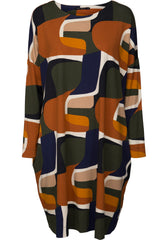 Two Danes Botelle Tunic - Caramel Black